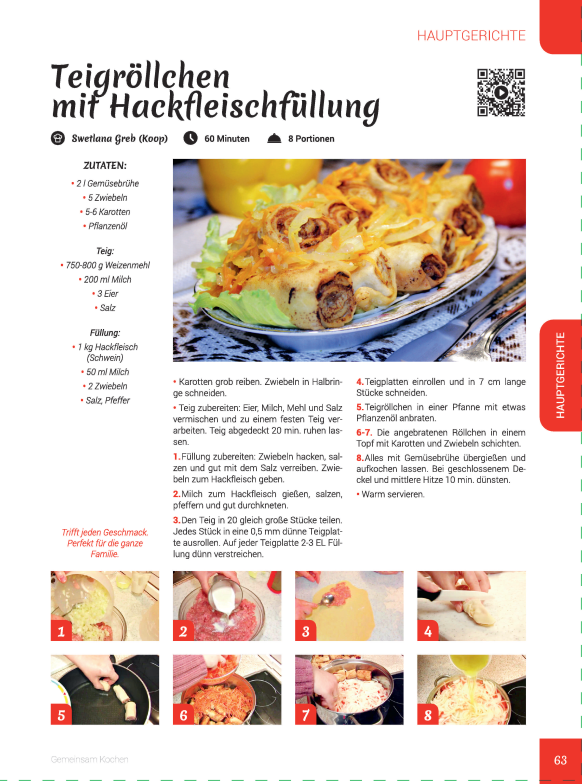 Блюда на немецком языке